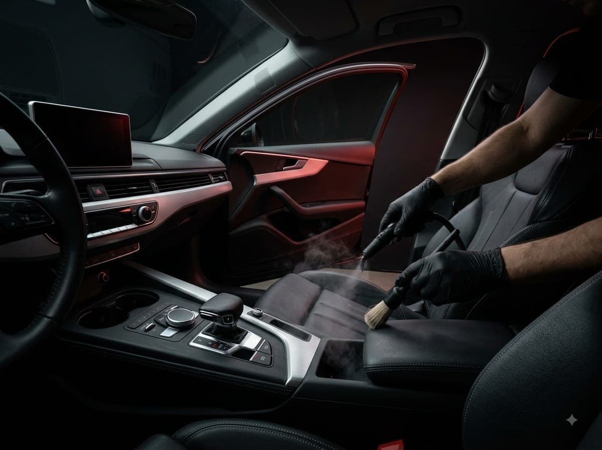 Professional interior car detailing in Danbury, CT